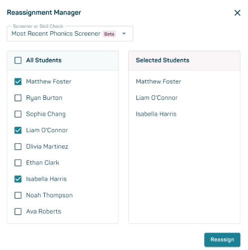 Can I reassign more than one Skill Check to a student?